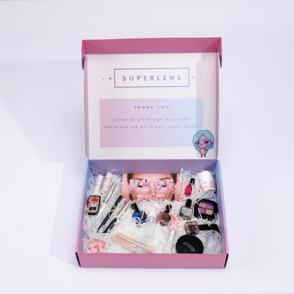 Impresión personalizada de pelucas para el cabello caja de pestañas para perfumes paquetes de suscripción mensual