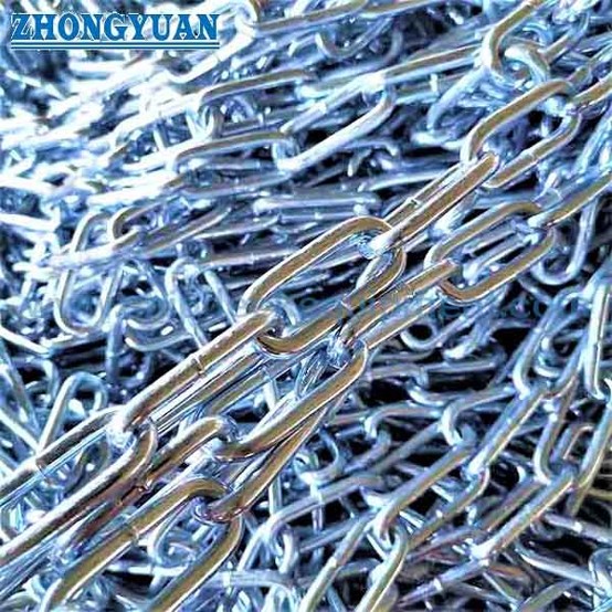 DIN 763 Long-Link Round Steel Chain | Tested Non-Calibrated General-Purpose Chain