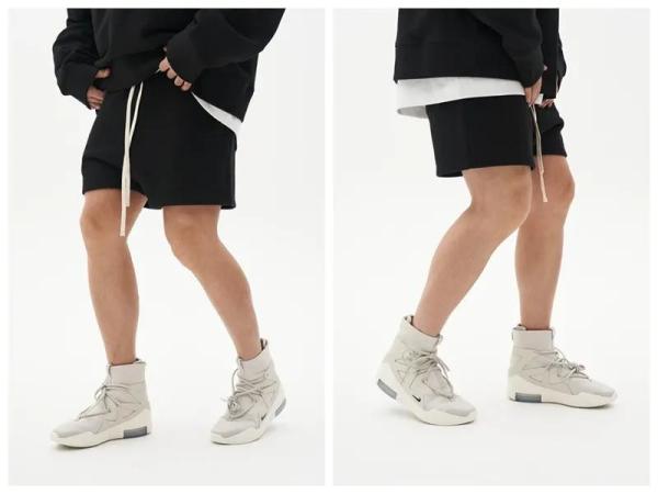                  Summer Drawstring Shorts Men Custom Brand Street Swear Running Thick French Terry Cotton Casual Short             