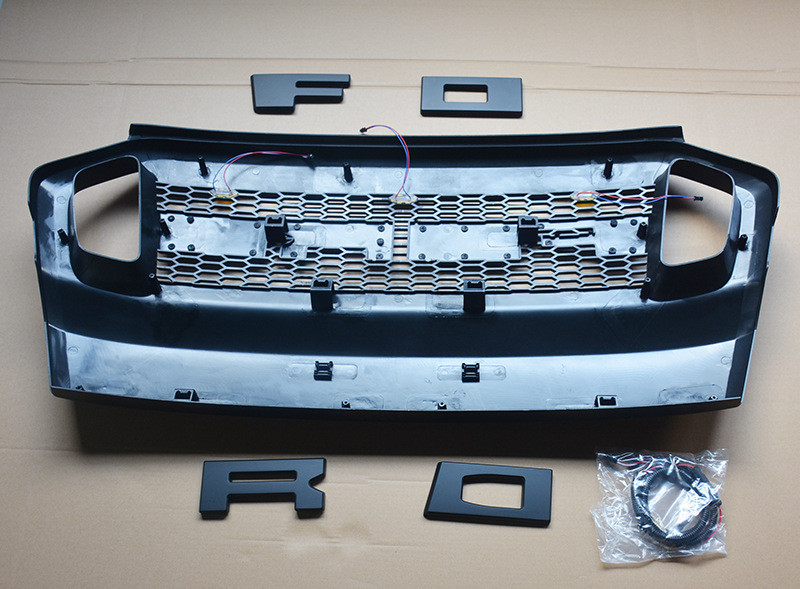 Большая авто передняя решетка для всех новых Ford Ranger T7 2015 2016 2017, может быть со светом