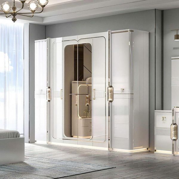 Ensembles De Chambre Coucher king Size Luxury Bedroom Sets Home Double Bed Room Wooden Turkish Modern Bedroom Furniture Set