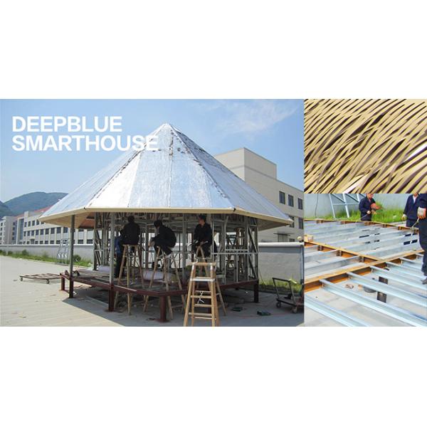 EU/USA/NZ/AU Standard Economic Low Cost Modern Prefab Steel Water Bungalow