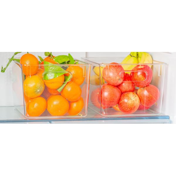 Clear Plastic Storage Bins – XL Pack Perfect For Kitchen,Fridge, Pantry Organization, Cabinet Organizers