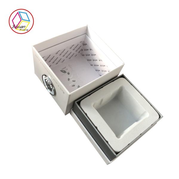 Luxury Pure White Long Craft Paper Gift Box For Braclet Packaging