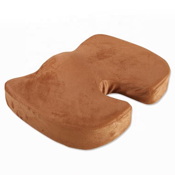 Custom Logo Memory Foam U-Shaped Seat Cushions with Low MOQ and Polyester Cushion