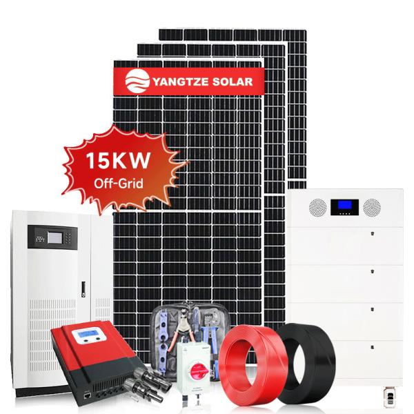 Stackable Home 15kw Grid Tie Solar System Monocrystalline panel