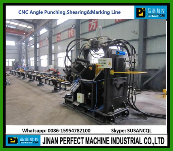 CNC Angle Punching Shearing and Marking Line (Single Blade Shearing)