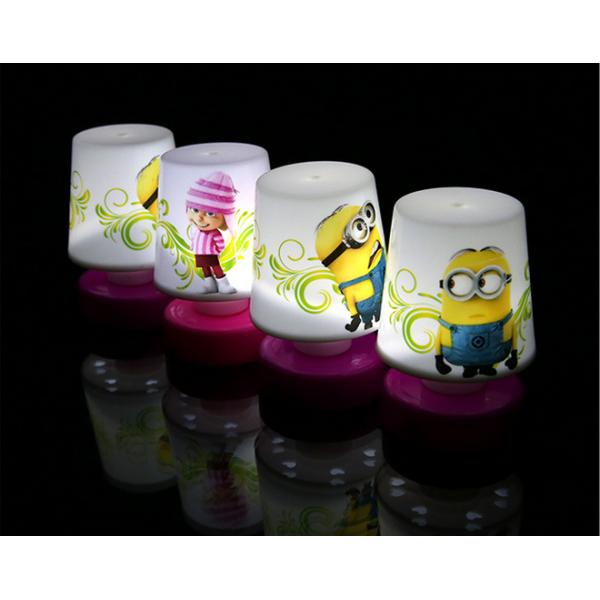 Mini Cartoon Night Light Pat Light, Press Lamp