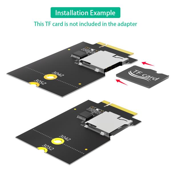 Micro SD Card TF SDHC SDXC To NGFF Ключ B Адаптер поддерживает шину USB, а не шину SATA