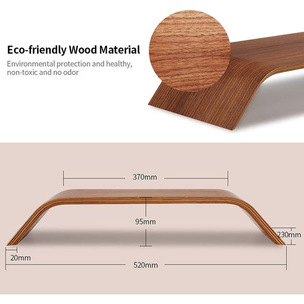 Portable de alta calidad de madera doblada portátil portátil computadora escritorio de madera de monitor para la oficina en el hogar