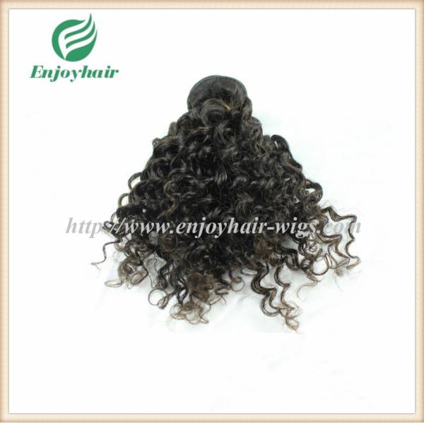 Indian virgin hair weave natural color(can be dye)  curly hair 10''-26'' hair extension