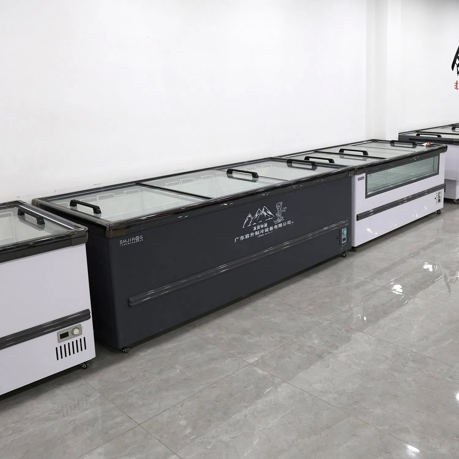 Supermarket Horizontal Display Freezer Commercial Island Deep Freezer Large Capacity