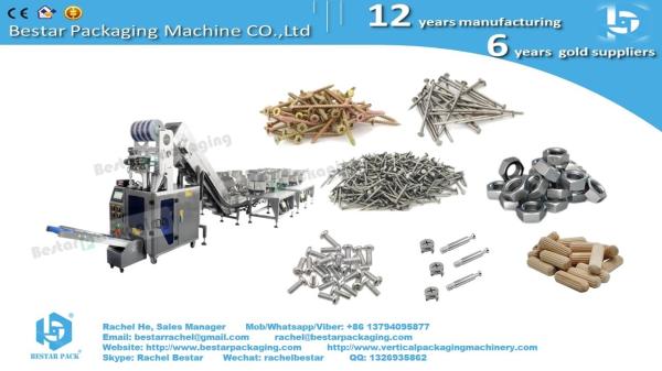Furniture hardware automatic counting filling and mixing packaging machine conveyor bucket type