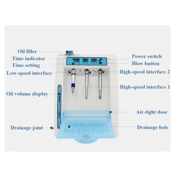 Automatic Dental Handpiece Oil System Dental Greasing Lubricating Device Dental Handpiece Oil Lubricating Machine