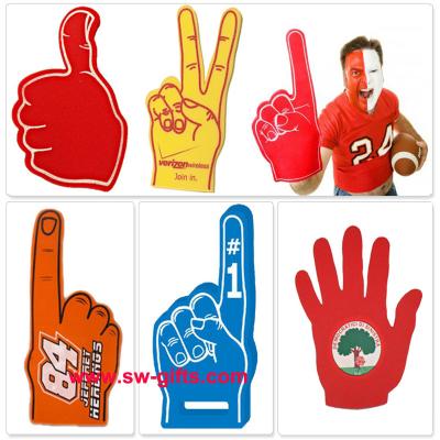 Customer Made Finger Match Fan EVA Foam Hand Finger Cheering Promotional Wewing Eva