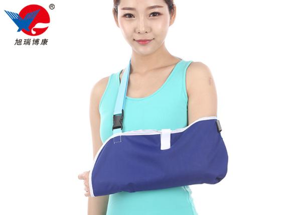 Mesh Cloth Forearm Medical Arm Sling , Blue Color Arm Slings For Shoulder Surgery