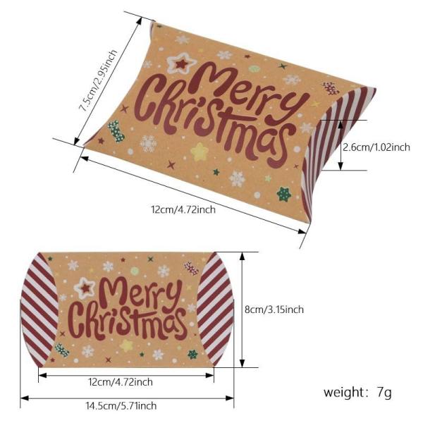 Custom Logo Kraft Paper Mailer Box for Christmas Candy Express Packaging Solution