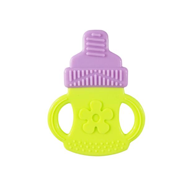 Gentle and Skin-friendly Silicone Baby Teether BPA Free Bottle Shape 6.4*8.5 cm 15g