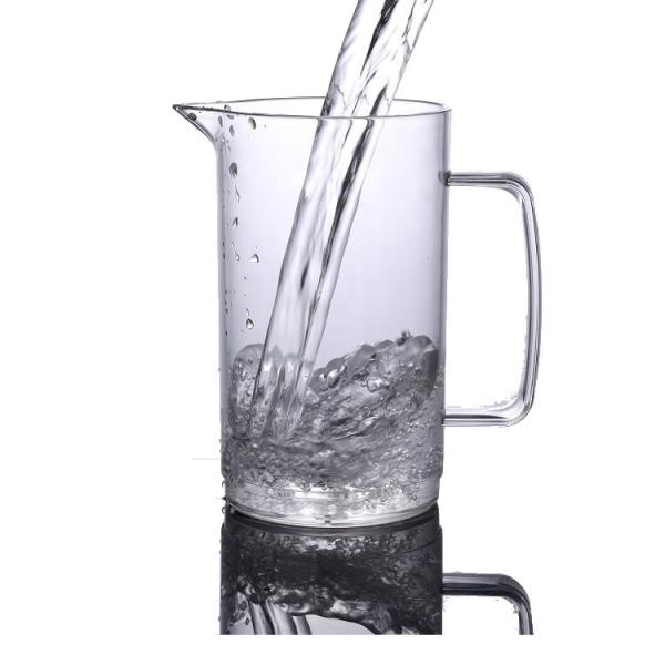 Heat Resistant Plastic Beverage Pitcher 29oz Plastic Juice Jug With Handle