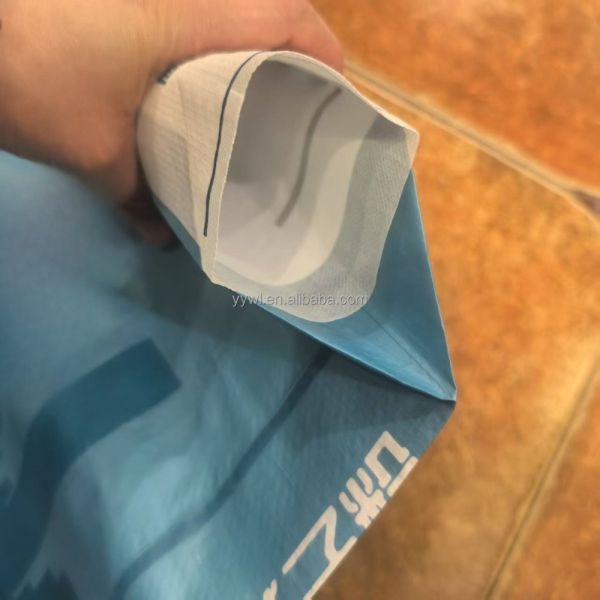 40x46x10cm 86GSM(61+11+14GSM) Woven PP Valve Bag With Luxury Bopp Printing For 20kg Exterior Wall Waterproof Putty Powder