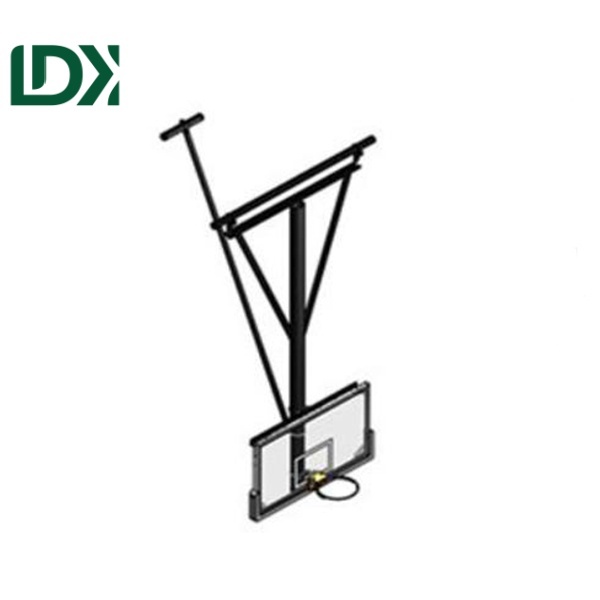 Vente à chaud en verre trempé personnalisé planche de basket-ball plafond montage planche arrière boucle