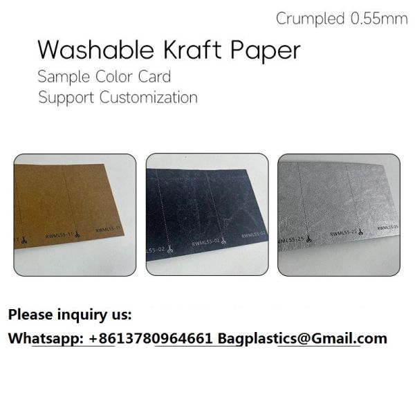 Washable Kraft Paper Bag Fabric Jacron Palnt Paper Washable Craft Paper Roll Suppliers Washable Kraft Paper, Vegan Leather, Waterproof Fabric 250g 350g Material With 0.35mm 0.55mm Shopping Diy Bag
