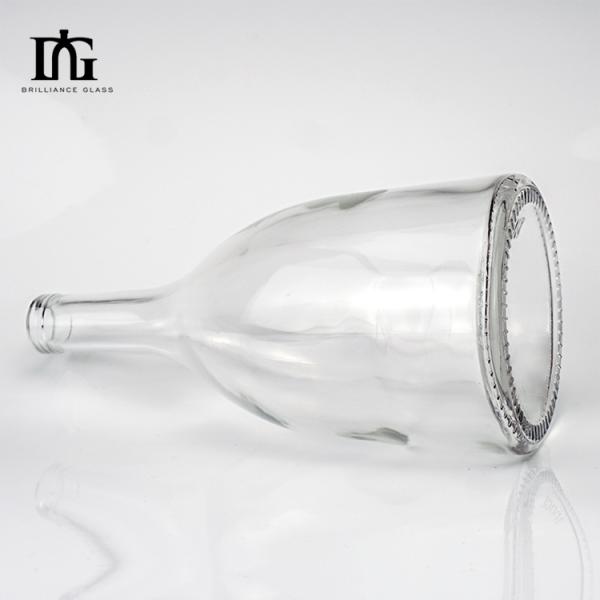 250ml/500ml/700ml/750ml Capacity Round Glass Liquor Bottle with CORK Sealing Type