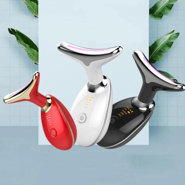 2023 Skin lifting Beauty Instrument LED Photon Vibration Neck Lifting Skin Tighten Anti Wrinkle Remove Massager Device