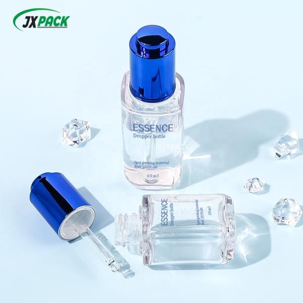 Soins de la peau Cosmétiques Pompe à pulvérisation en PET Bouteille 30 ml 60 ml Bouteilles gouttelettes en plastique