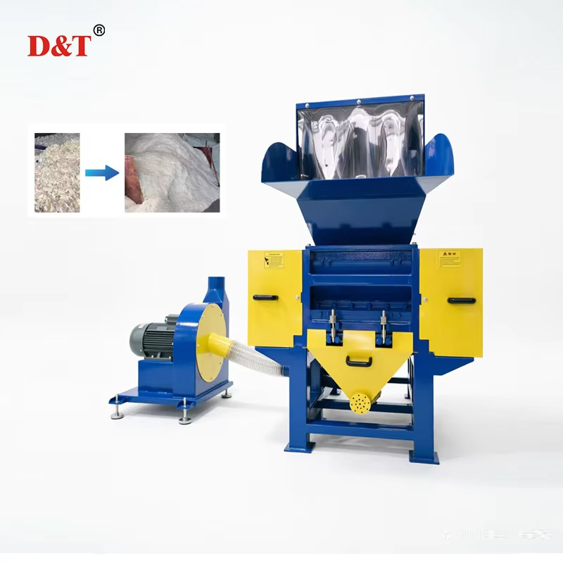 Automatic Durable Crushing Machine Low Noise Foam Sponge PP Plastic Waste Shredder Crusher for Plant Factory Manufacturer