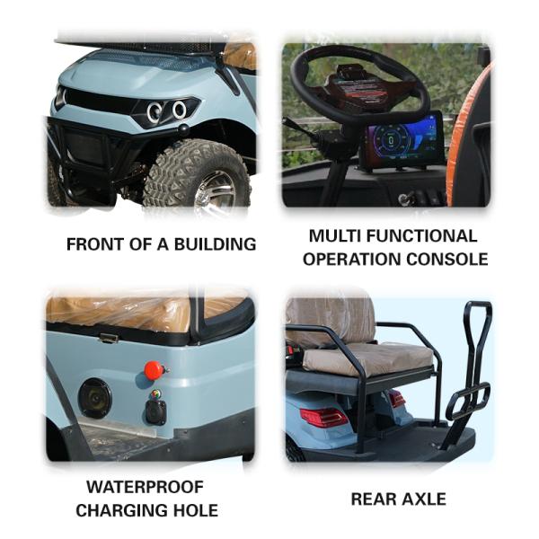 Golf Enthusiasts' Choice Electric Golf Carts Club Car Trolley Driving Mileage 70-90km