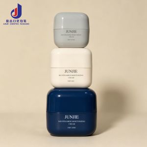 Square Double Layer PP Plastic Jar with Lid 50g 30g Empty Cosmetic Jars for Lotion Cream Scrub Eye Cream Lipstick