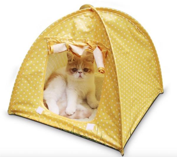 Lightweight Colorful Polyester Waterproof Cat Tent Cute Pet Supplies 43x43x41cm