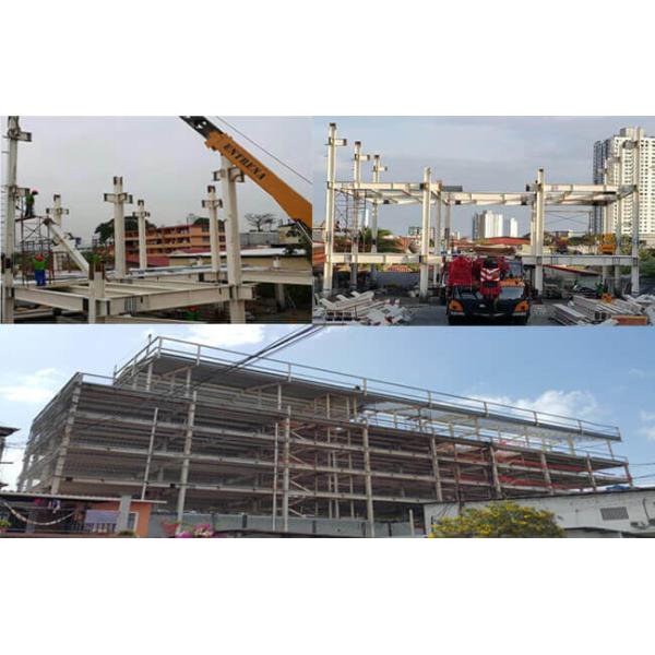 Обрамленное коммерчески здание структуры стали офиса Q235