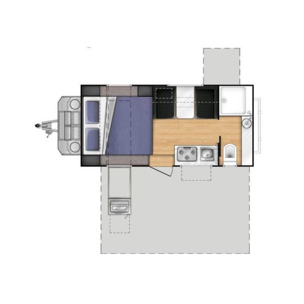 Petit de campeur de vacances compactes de remorque petit rv déplacement de remorques de Smallcampers