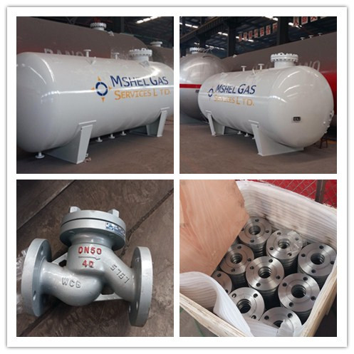 10mm Thickness Q345R LPG Gas Storage Tank 10000L 5T High Performance