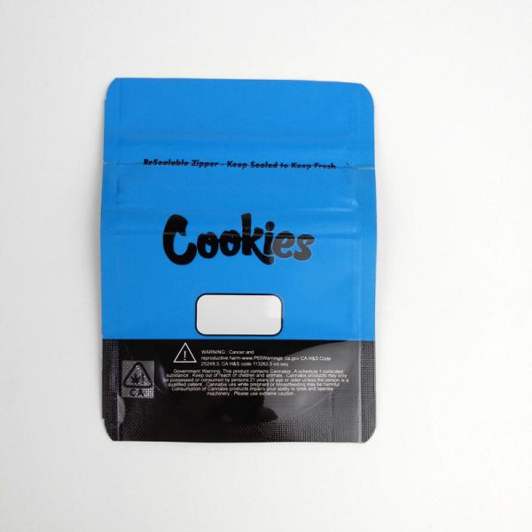 Small Plastic Herb Bags , Durable Herb / Cookie Pouch 7.5*10cm Size