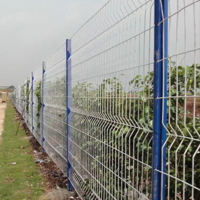 Coastal Grade 3D V Fold Security Fence Panels Heavy Galvanized Finish