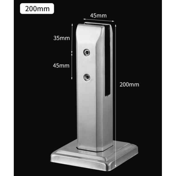 Espinillos de vidrio montados en el lado Cerco de piscina de vidrio Matt Negro Blanco Oro Ss2205 Ss316 Ss304 Espinillo