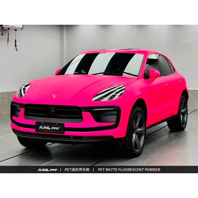 Fluorescent Powder Car Wrap Vinyl Film Self Healing Clear Vinyl Wrap Uv