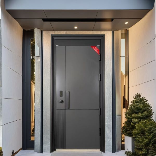 Thick Stainless Steel Entry Door Modern Exterior Gate Door For Home Villa
