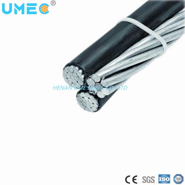 LV Triplex Service Drop Aluminium Conductor XLPE Cabos de alimentação AAC/AAAC/ACSR ABC isolados