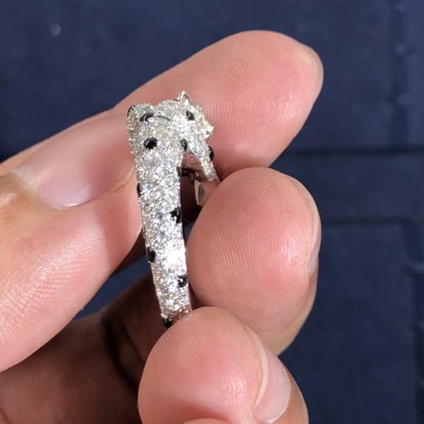 Car Tier High Quality 18K White Gold Ring Jewelry Natural Diamond Engagement Ring
