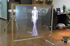 Reflective Transparent Projection Screen Film , Advertisement Holographic Projection Film,Holographic Vinyl Film 