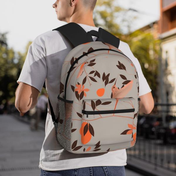 20-37 Litre Capacity Water-Resistant Backpack for Sports and Travel DTG Printing