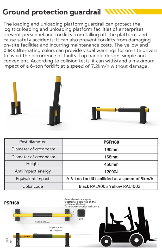Rack End Protector Flexible Safety Barrier Impact Absorbing Safety Barrier