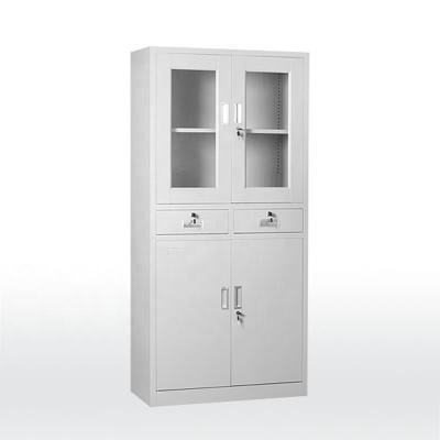 Glass Door 0.160 CBM 45kgs Capacity Metal Filing Cupboard