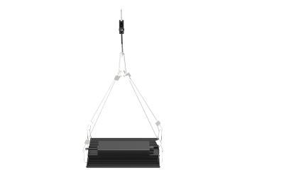 100W Dimmable Black Aluminum LED Grow Light With 288 White LEDs For Full Spectrum Plants