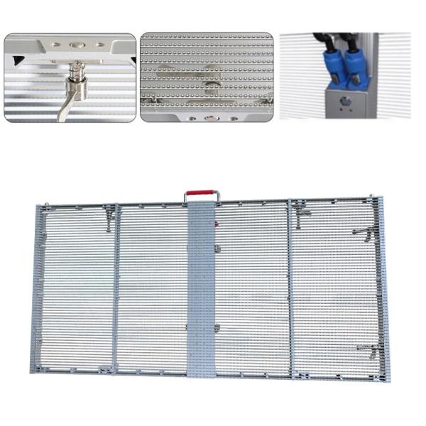 2500nits P3.9 Window Glass Led Display 150W LED transparent display