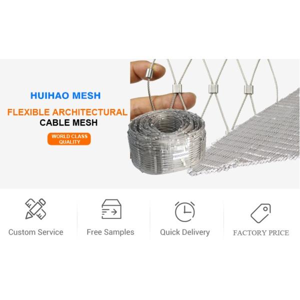 Архитектурноакустическая загородка кс клонит сетка веревочки провода, гибкая сетка кабеля нержавеющей стали